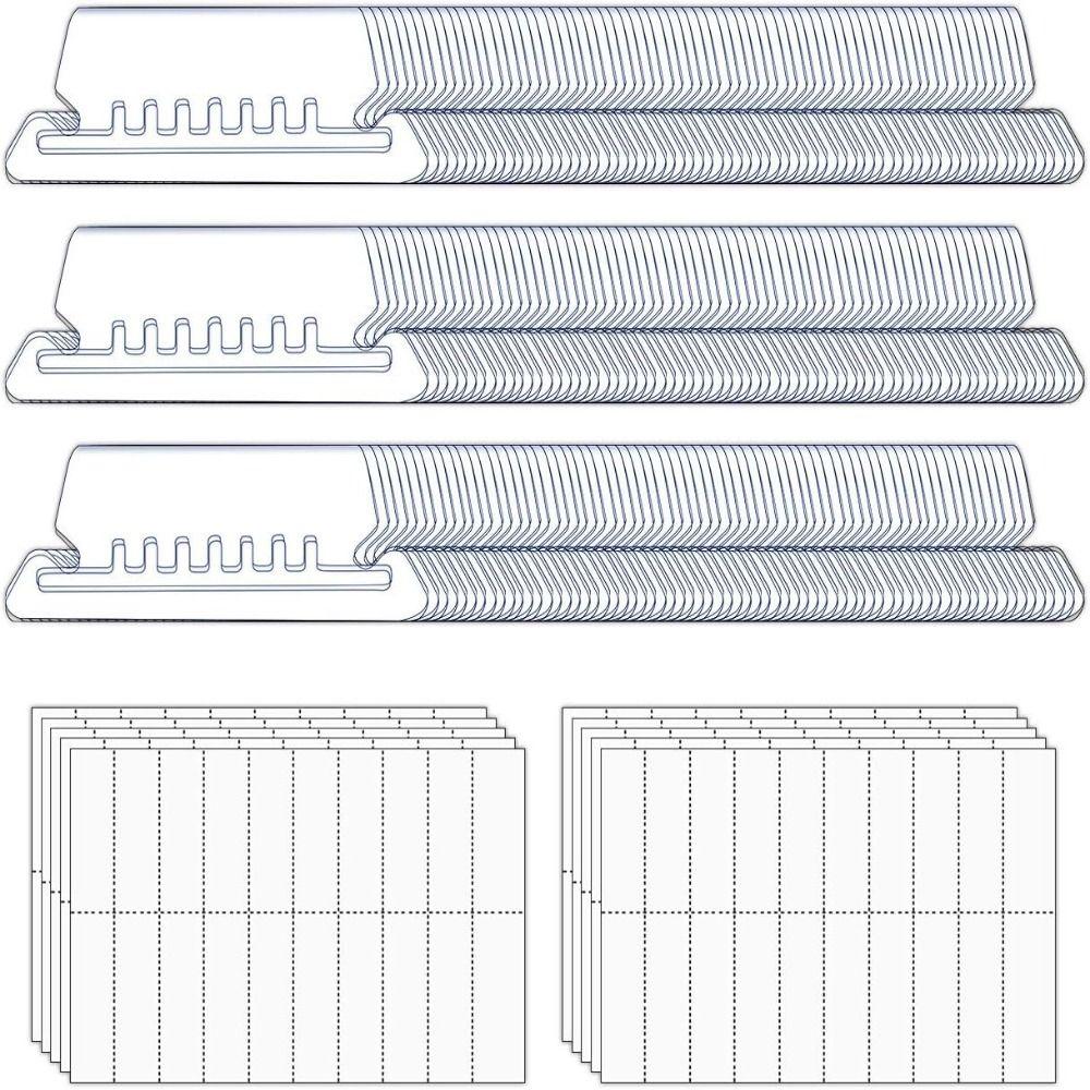 

60/100 шт. Быстрая идентификация Подвесные вкладки для папок Подвесные этикетки для папок с файлами Офисные школьные принадлежности Transparent 100pcs