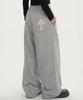 GRAVER [Unisex] Dot Cross Logo Embroidered Training Wide Pants_2 Colors