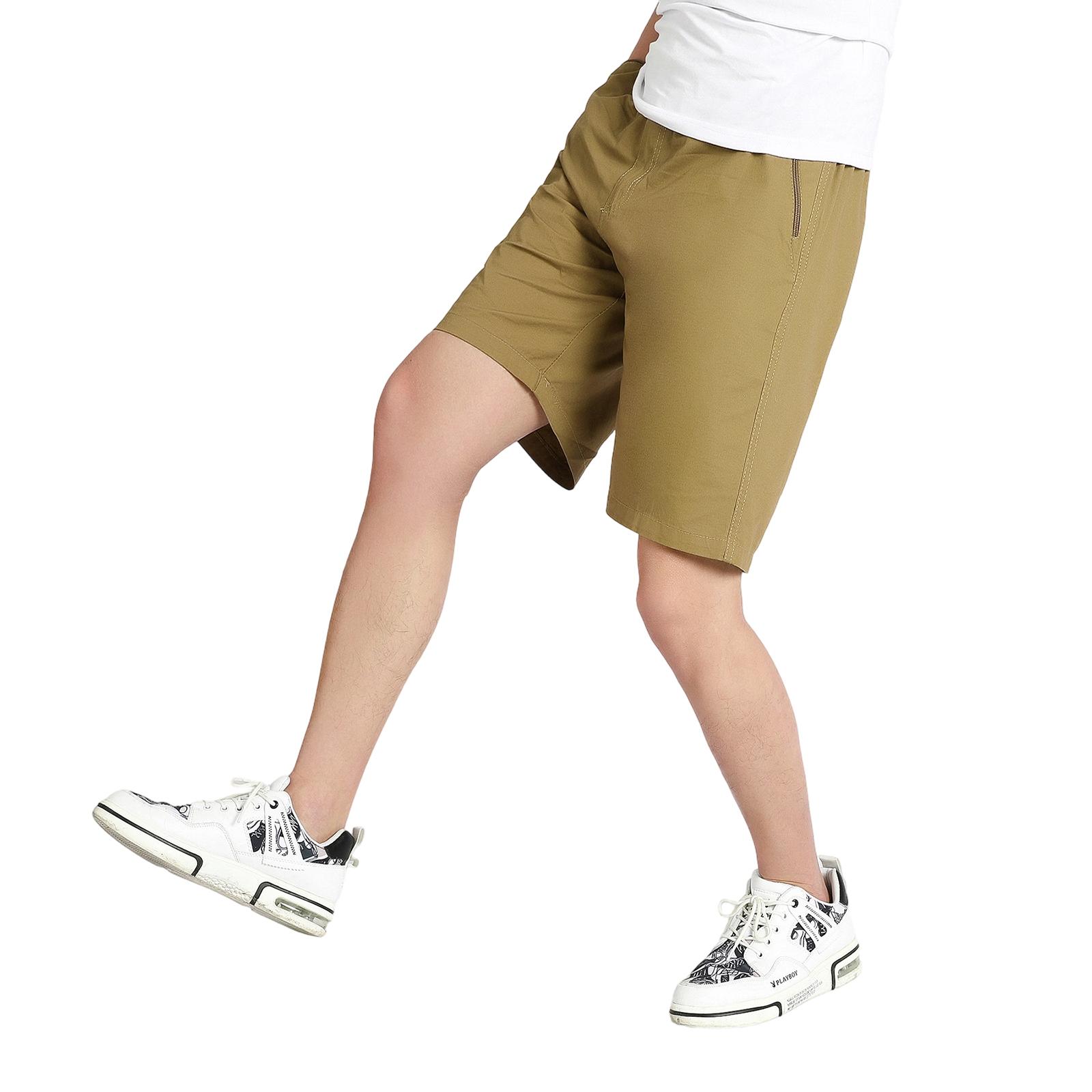 

Men’s Relaxed Fit Cargo Shorts with Multiple Pockets Lightweight Breathable Fabric Knee Length for Everyday Wear XL жовтий