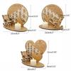 Christmas Remembrance LED Candle Wooden Ornament Tealight Candlestick Holders
