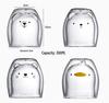 Double-Layer Cartoon Bear Insulated Glass Cup