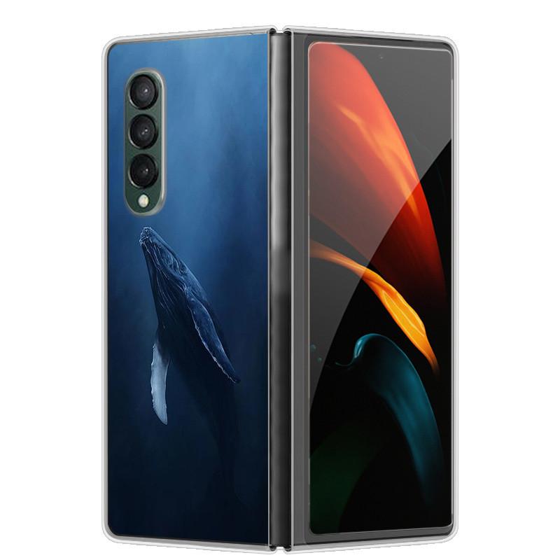 Etui na Samsunga Z Fold 5 Słodkie Modne Twarde Przezroczyste Etui na Telefon dla Samsunga Galaxy Z Fold5 5G ZFold 4 6 5G Powłoka Ochronna ZFold6