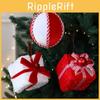 Christmas Tree Ornaments With Foam And Fabric For Holiday Decor And Gift Packaging