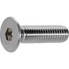 TRUSCO Hex Socket Flat Head Stainless M6 X 12 5 Packs Bolts, Steel, 40, Pieces, B129-0640, (Case Sold)