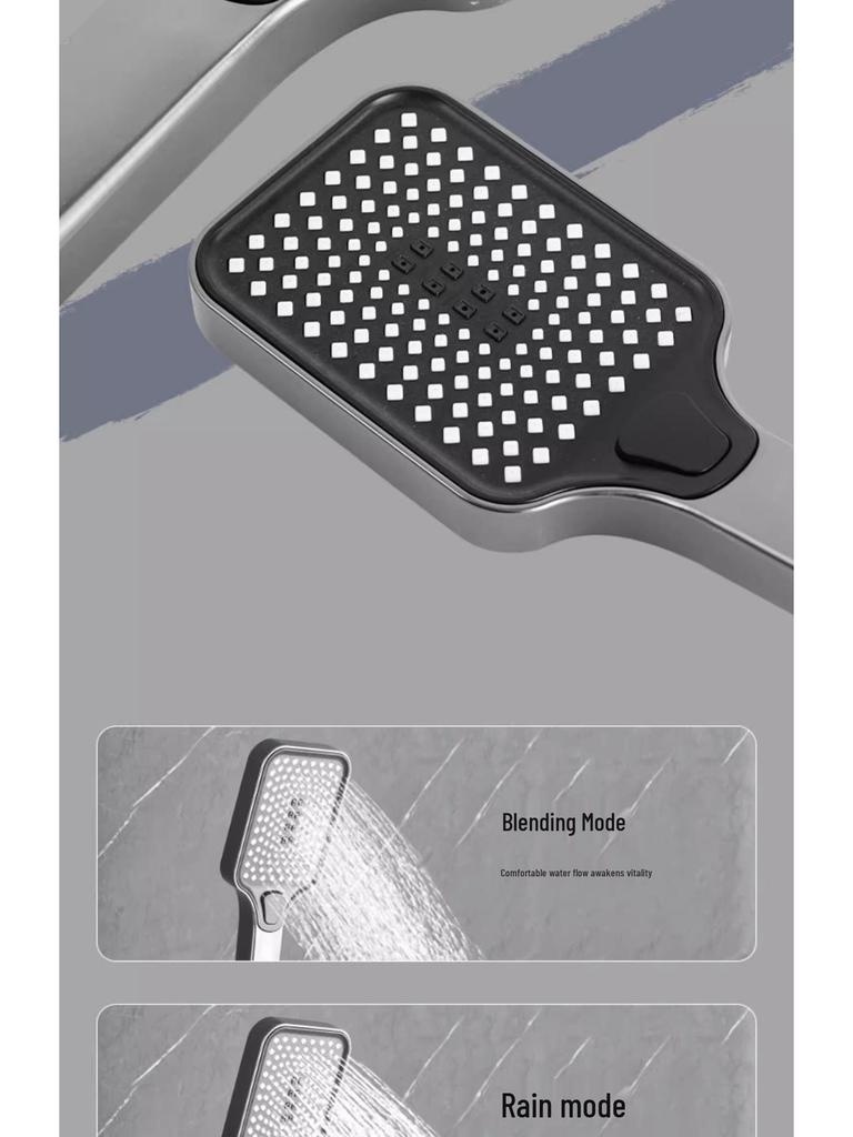Intelligent All-Copper Digital Display Shower Set with Adjustable Temperature and Pressure for Home Use