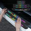 5pcs Car Door Sill Scuff Plate Cover Bumper Trunk Protector Anti Scratch Sticker