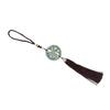 Round Keychain Porcelain Beads DIY Attractive Decorative Practical Cute Style Hanging Tassel