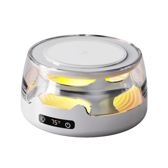 Подогреватель для кофейной кружки, регулируемая температура, подставка с подсветкой, портативный подогреватель напитков, автоматическое отключение US Plug