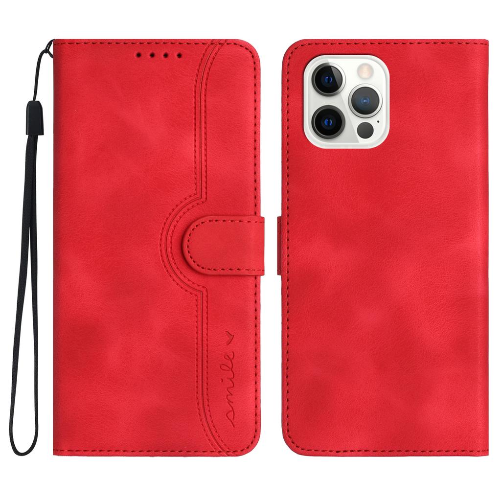Rändelndes Lächelndes Gesicht PU Leder Brieftasche Kartentasche Handyhülle für iPhone 6,7,8 Serie,iPhone X Serie,iPhone 11,12,13,14,15 Serie,SE Serie