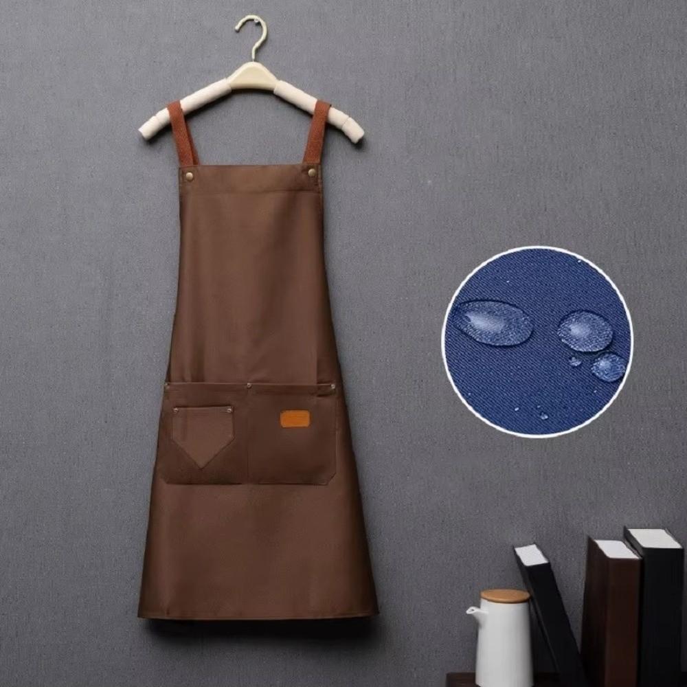 Anti Dirty Kitchen Apron Breathable Barber Apron New Coffee House Uniform
