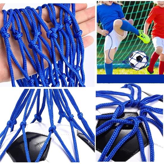 Soccer Ball Net Kicker Football Kick Trainer Nylon Mesh Bag Solo Soccer Kick Practice Training Return Trainer Net Football
