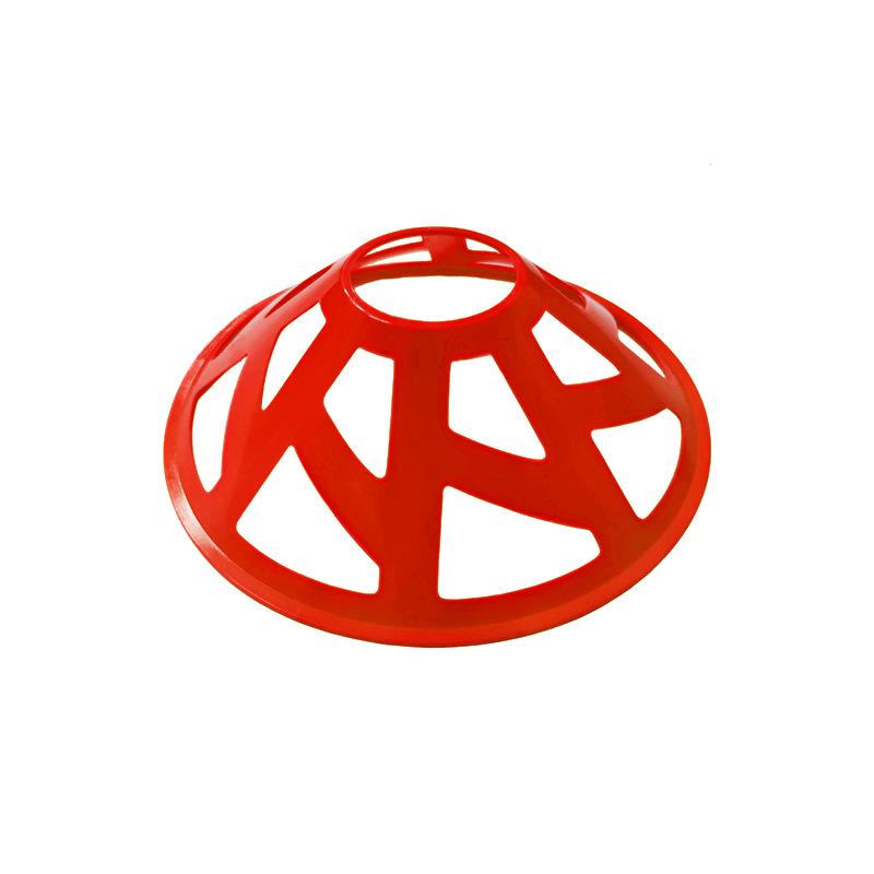 Ветрозащитный полый маркерный диск с логотипом для тренировок по футболу и баскетболу красный