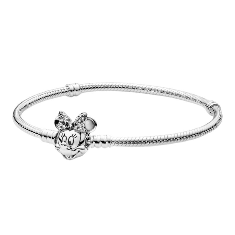 Pandora Disney Shiny Minnie Portrait Bracelet Women s Silver 597770CZ