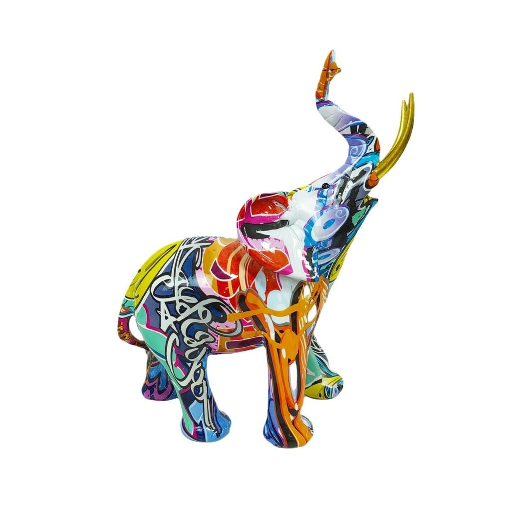 Resin Elephant Figurine Home Office Decor Gift For Kids And Teens