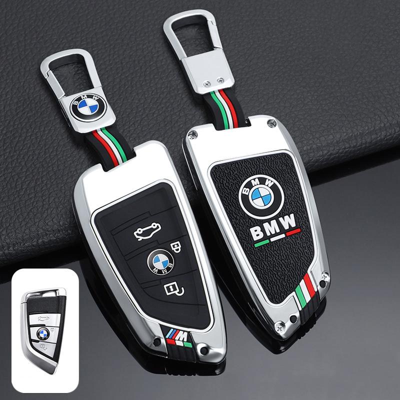 Hot 2025 Zinc Alloy Silica Gel Car Key Case Full Cover for BMW X1 X3 X4 X5 F15 X6 F16 G30 7 Series G11 F48 F39 520 525 f30 118i