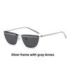 Uv400 Unisex Square Metal Sunglasses With Lenses For Fashion And Travel