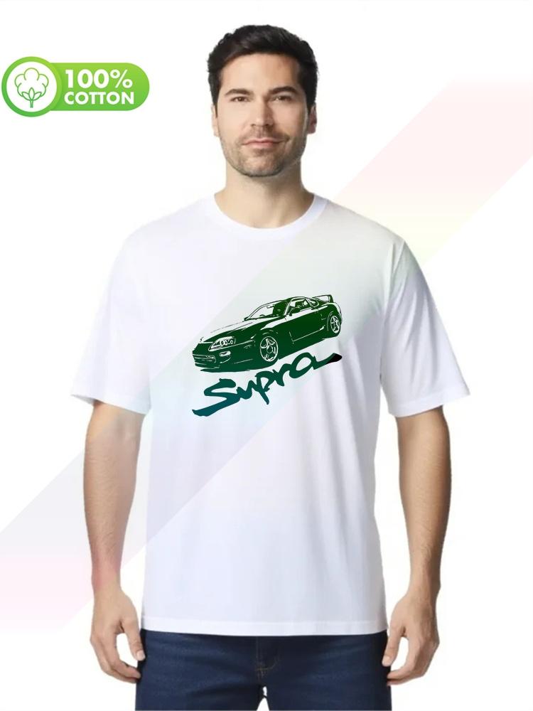 100% cotton round neck heavy weight men's T-shirt JDM Supra MK4 A80 Soft Sizes S-XXXL Tops Tees