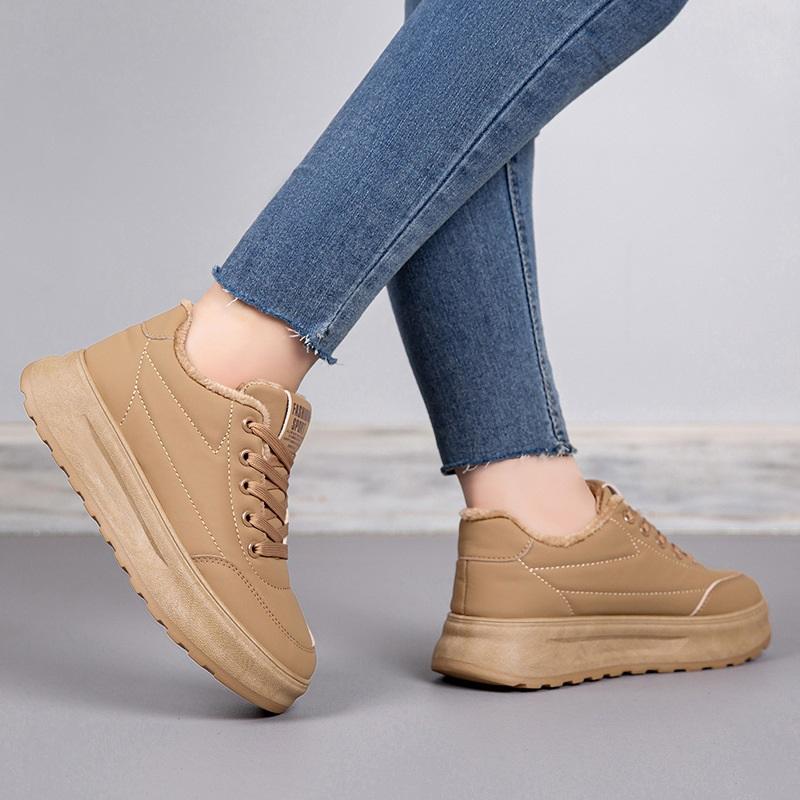 Women's Winter Plush Thick Warm And Non Slip Casual Cotton Shoes
