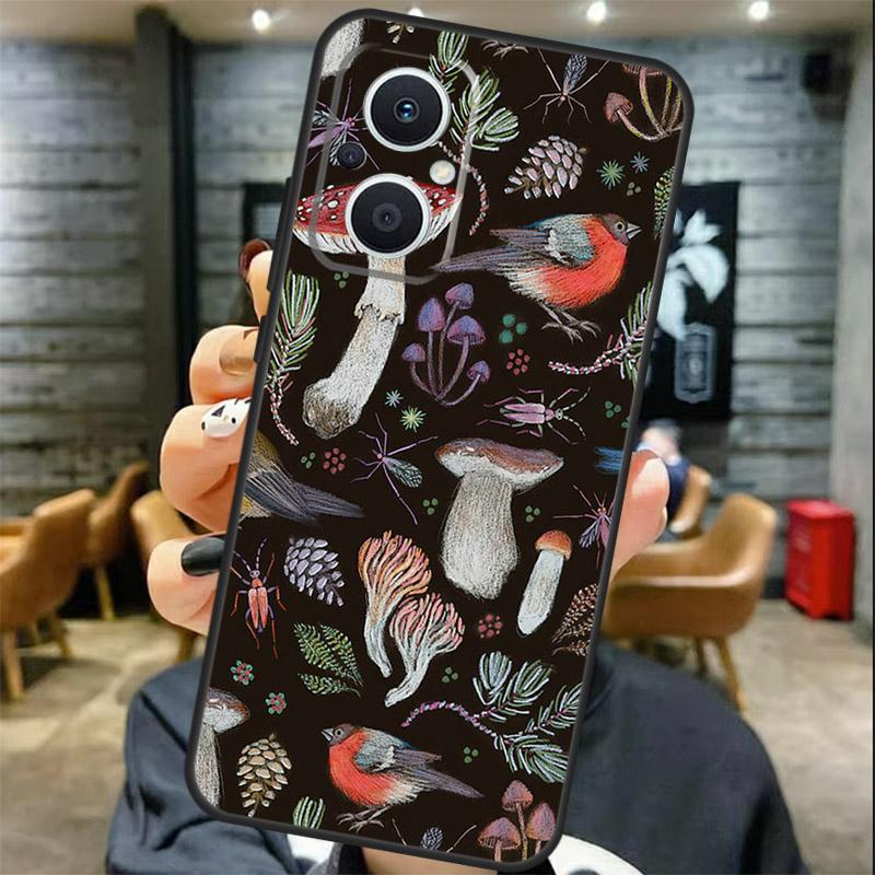 Trippy Mushroom Case For OPPO Reno 13 13F 12 F 11 8T 7 8 10 Pro OPPO Find X8 X6 Pro X3 X5 Lite Cover Coque