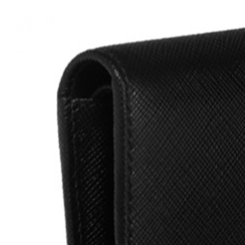 Prada Saffiano Dreieck Logo Kleines Portemonnaie 2 Fächer 1mv204 Qhh F0002