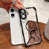 Stickman Case For Samsung Galaxy A57 A37 A07 A17 A56 5G A55 A54 A52 A36 A34 33 A73 A26 A25 A16 A06 Middle Finger Man Phone Cover