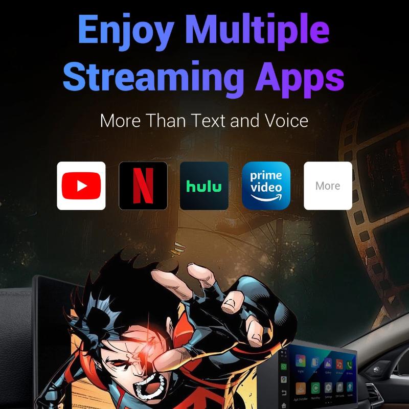 Aibox Smart CarPlay-boks Android 13.0 Bilkonverter for Bil-Maskin-Sammenkobling CarPlay-boks