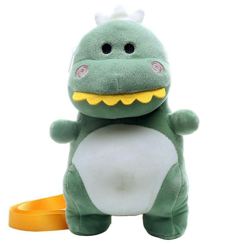 

Creative Plush Bag Soft Plush Dinosaur Backpack Dinosaur Doll Messenger Bag Dinosaur Toy Backpack зелёный