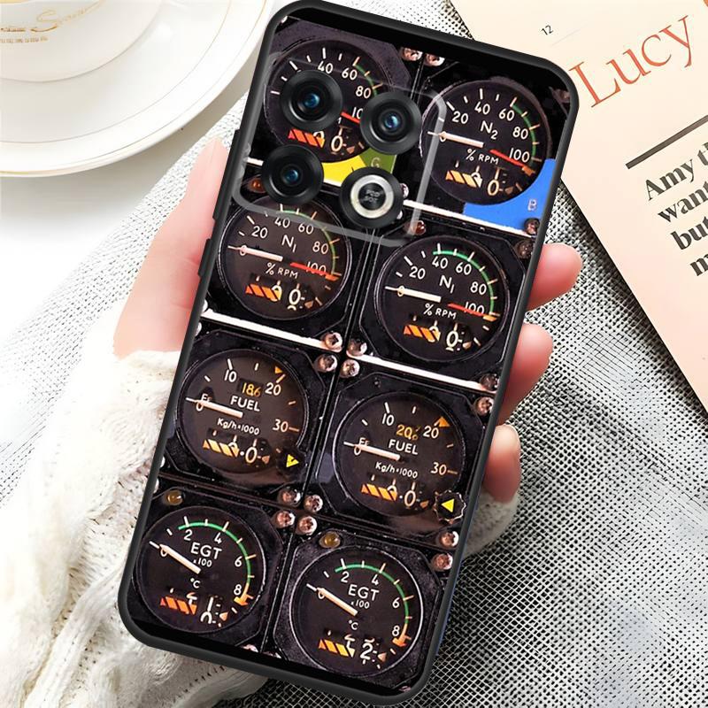 Flight Instruments Cockpit Cover For OnePlus 15 13 13R 13T 12 12R 10T 11 10 Pro OnePlus Nord 5 CE 3 4 Lite N20 N30 Case