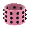 1 Punk Pink Rivet Creative Bracelet, Perfect Gift For Daily Holiday Parties, Halloween Carnival Performances, Rock And Roll