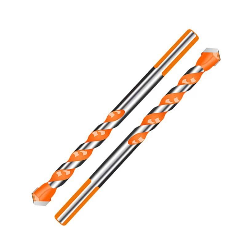 Concrete Drill Bit Four-Edge Serrated Drill Bits 1/4 Shank High Hardness Steel Metal Drill For Brick