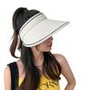 Empty top sun protection hat women's summer foldable UV protection sun hat cycling large brim sun hat