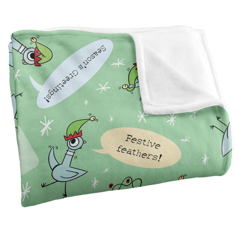 The Pigeon Dont Let Drive The Joy Silky Sleigh Supersoft Blanket