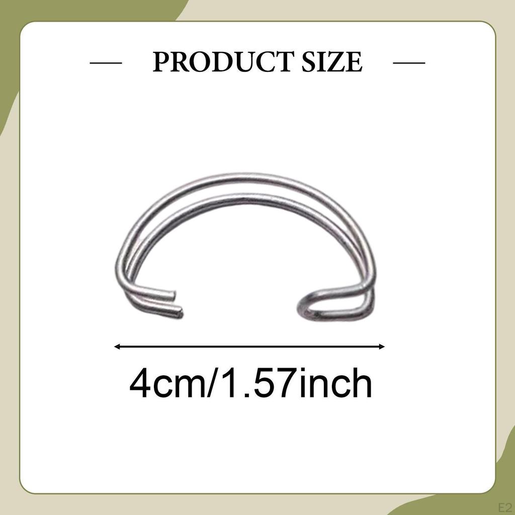 100 Pieces Steel Wire Cage Door Hooks Fixed Practical Clamping Creative for Breeding Equipment