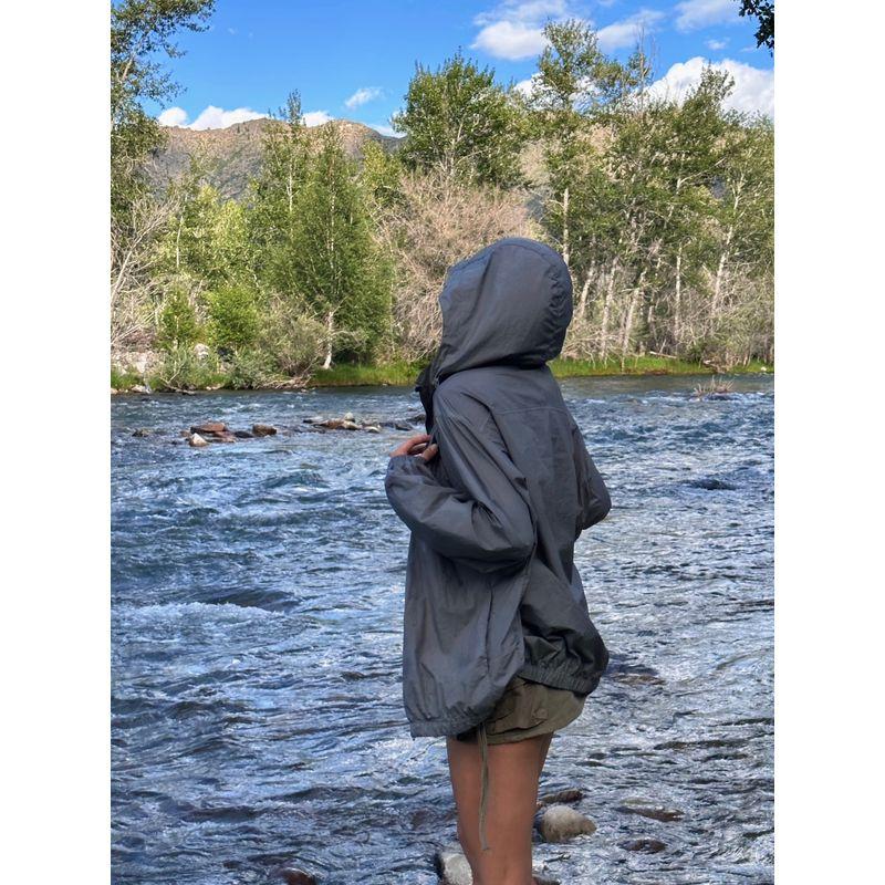 

Akiyo Studio Men s and Women s Lightweight Three-Proof Technology Sun-Protective Clothing 2023 Spring and Summer Wind Shield Outdoor Sports Hooded Dark Gray S