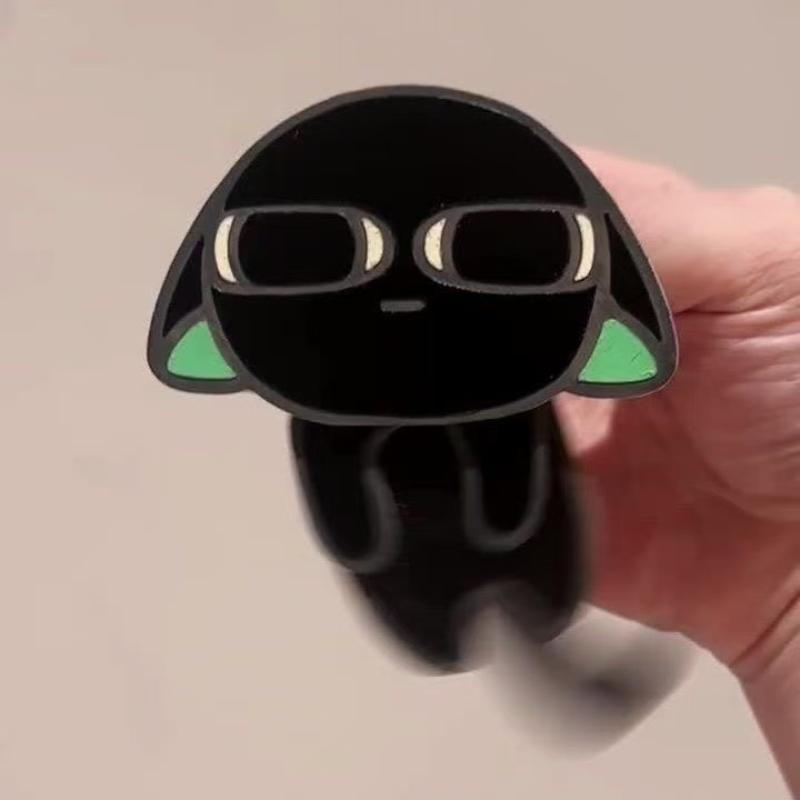 

1/3 шт. Забавные мультяшные аниме-аксессуары Брошь Ло Сяохэй Милый черный кот Качающийся акриловый значок для украшения рюкзака