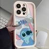 Stitch & Angel Paar Cartoon Handyhülle für iPhone 15 Pro Max, 13/14, XR, 12