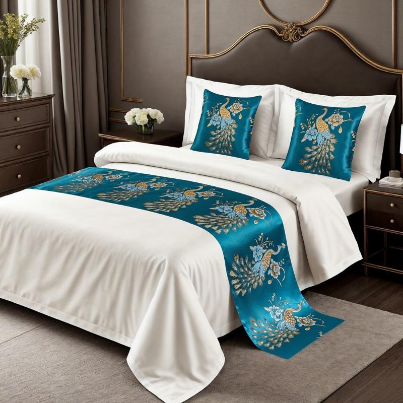 Four Season Universal Bed Runner Soft and Comfortable Air Conditioning Blanket High End Bed End Blanket for Homestay Hotels Home Decoration Towel