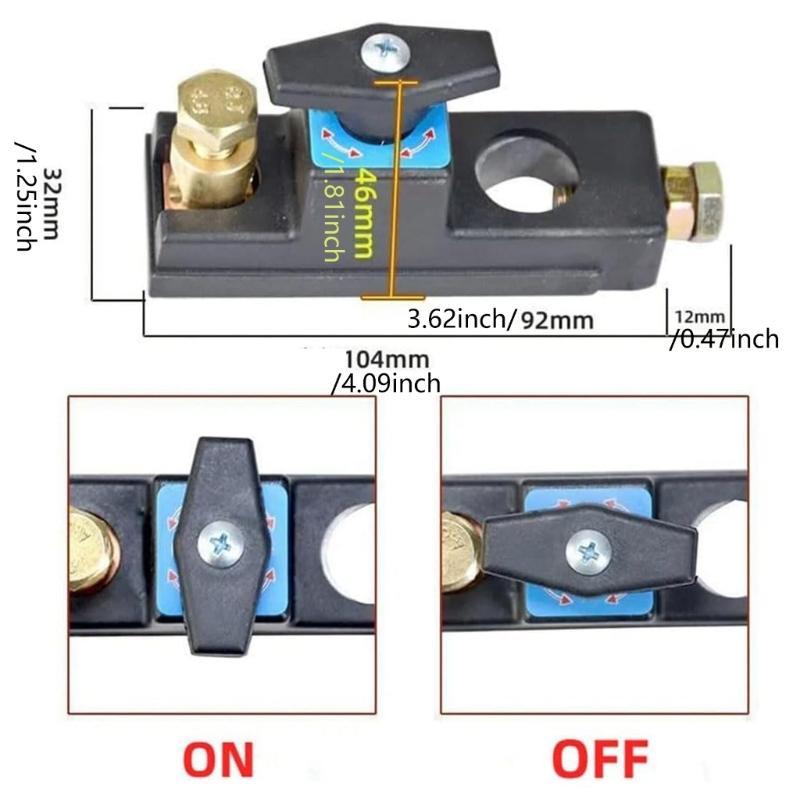 12V/24V Universal Switches Car Battery Disconnect Switches Isolator Battery Cut Off Heavy Duty Battery Shut Off Switches