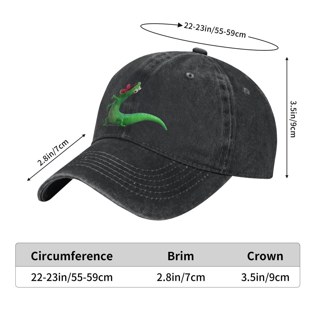 Washed Baseball Cap Lizard Smiling Summer Hip Hop Hats For Unisex-Teens Casual Outdoor Gym Sun Baseball Caps
