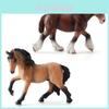 Realistic Pvc Clydesdale Pony Foal Static Model Horse Toy For Kids Playtime Fun