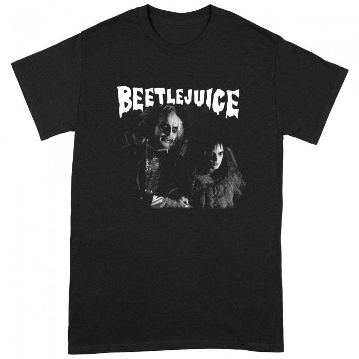 Beetlejuice Unisex monokrom t-skjorte for voksne