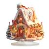 2D Acrylic Christmas Snow House with Light Table Decor Cottage Ornament Home Decoration 2026 Xmas Navidad Party Supplies
