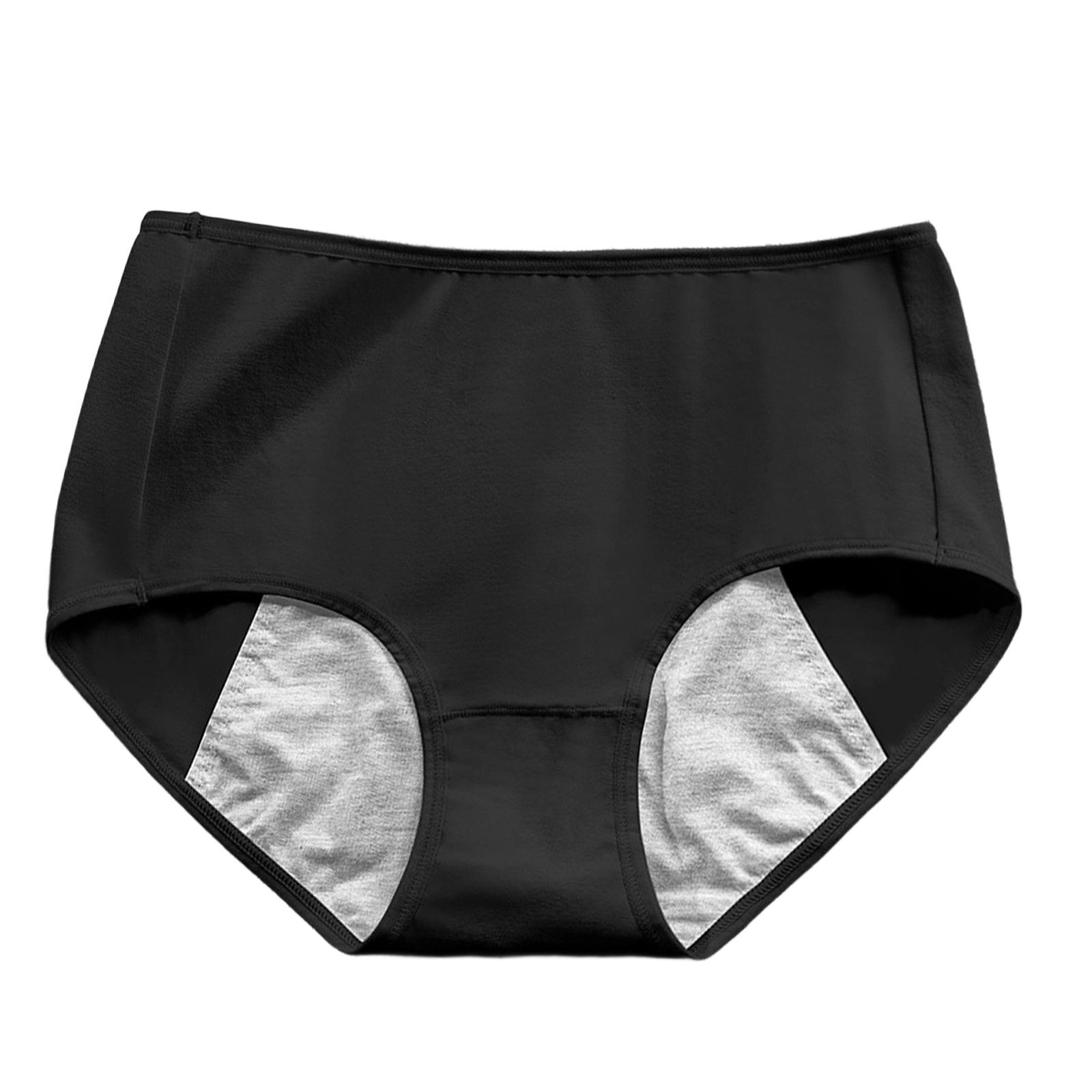 Women s Mid-Waist Breathable Plus-Size Underwear Menstrual Hygiene Panties L