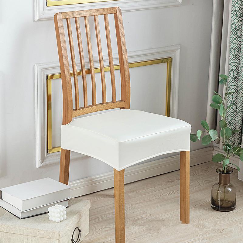 Square Shape Pu Leather Chair Cover Oil-Resistant Pu Leather Waterproof Seat Protectors Anti-Dirty Protection Removable белый