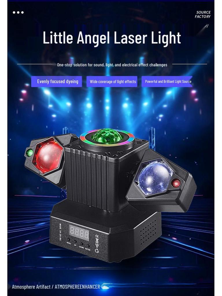 Small Angel LED Rotating Beam Light for KTV & Disco