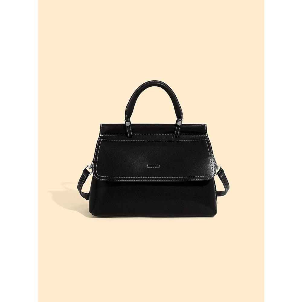 

Вместительная женская сумка-тоут, сумка-мессенджер через плечо из натуральной кожи, текстурированная сумка. чёрный