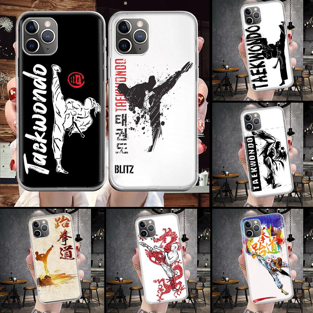 Kungfu Taekwondo Soft Phone Case For IPhone 18 11 17 Air 16E 16 Pro Max 15 + 14 Plus 13 Mini 12 Apple 7 SE 8 Fundas Coque 11 17 Air