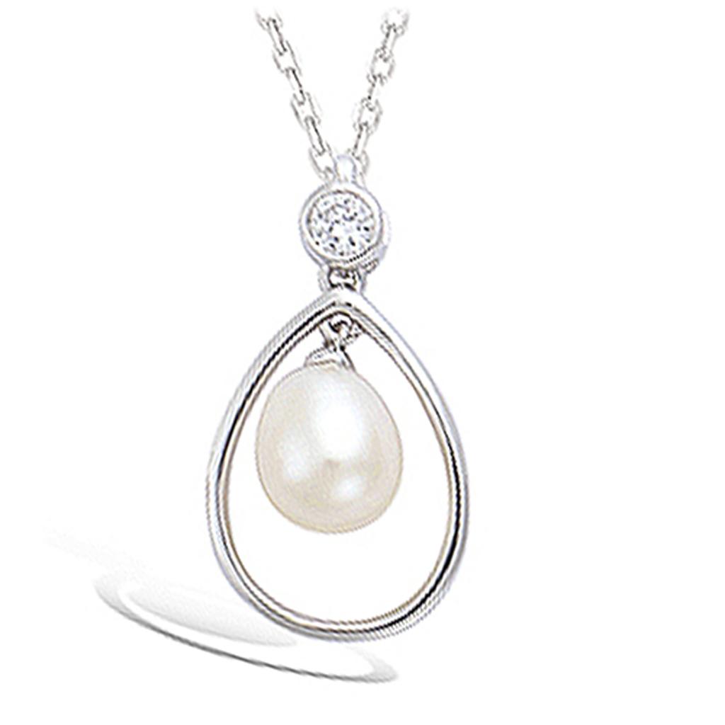 Les Trésors De Lily [J8620] - Silver Pendant 'Sissi' Silver-white (rhodium-plated) - 23x12 Mm
