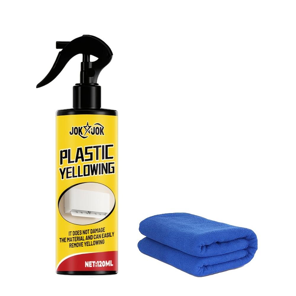 

120 мл Средство для удаления пожелтения пластика - Раствор от окисления и выцветания пластика, Быстрый отбеливающий эффект для холодильников, туалетов, стиральных машин