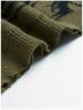 Men's Trendy Dark Style Eye Pattern Knit Sweater - European/American Streetwear, Autumn/Winter Collection
